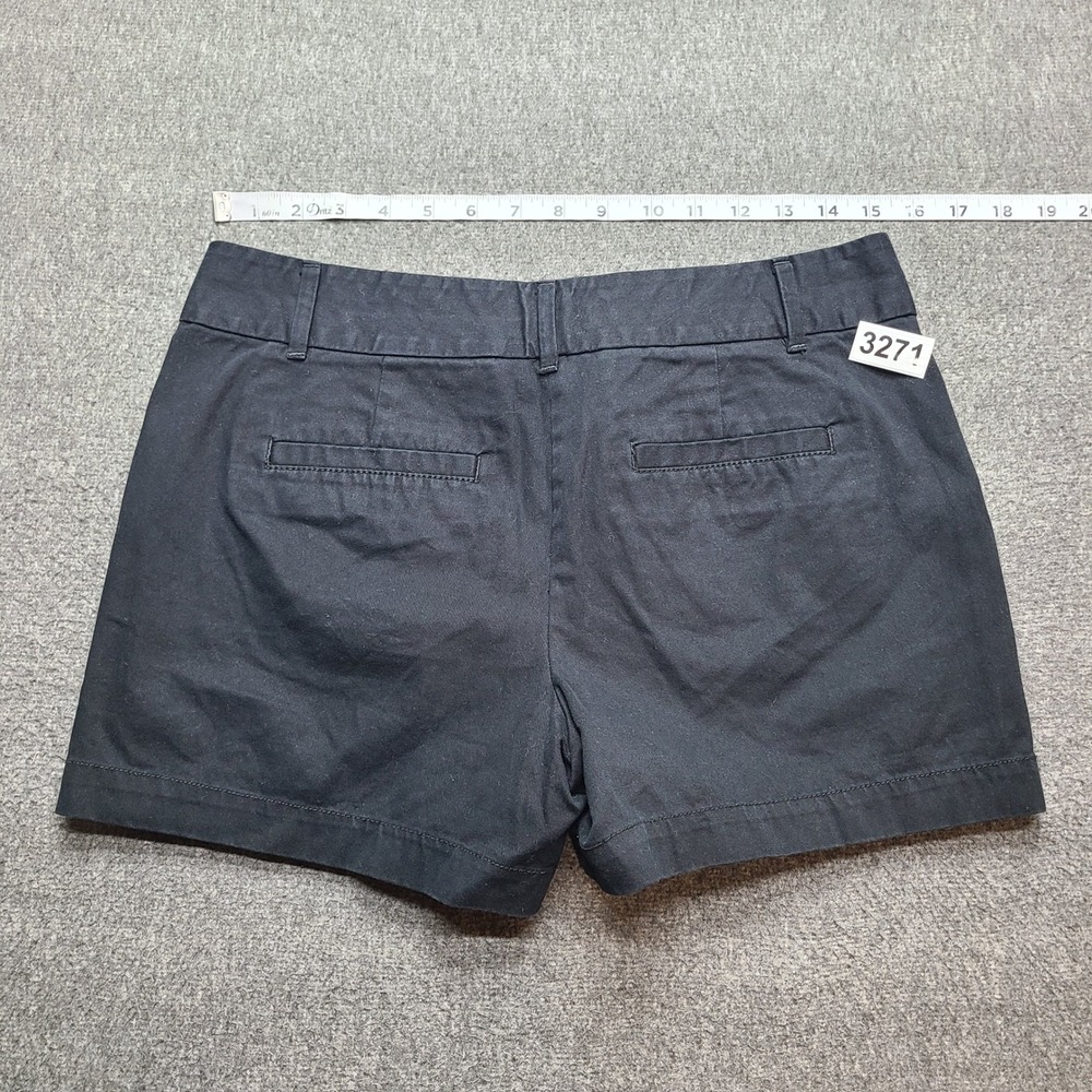 Ann Taylor LOFT Chino Shorts Womens 2 Black Excellent Cotton Mid Rise 4in Inseam - Picture 6 of 7